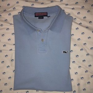 Vineyard Vines sky blue polo size M